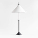 Seymour Telescoping Black Metal Table Lamp.