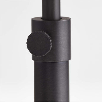Seymour Telescoping Black Metal Table Lamp.