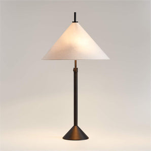 Seymour Telescoping Black Metal Table Lamp.