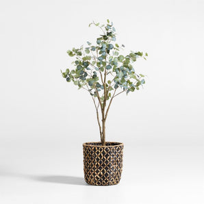 Faux Silver Dollar Eucalyptus Tree