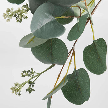 Faux Silver Dollar Eucalyptus Stem.