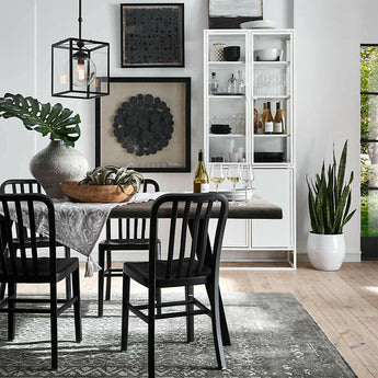Yukon Weathered Grey Live Edge Solid Wood Dining Table.