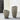 Slant Light Grey Short Indoor/Outdoor Planter.