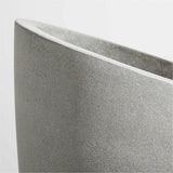 Slant Light Grey Short Indoor/Outdoor Planter.