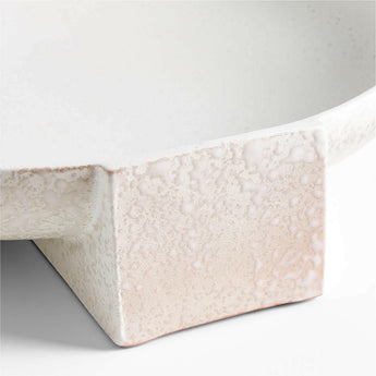 Soren White Ceramic Decorative Bowl.