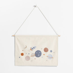 Tapiz de pared con diseño de espacio para niños