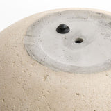 Sphere Lg Ivory Textured Planter.