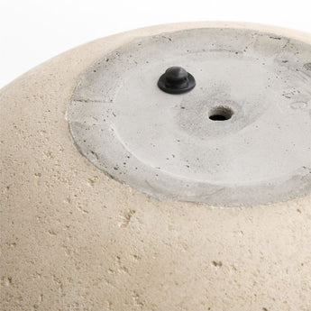 Sphere Lg Ivory Textured Planter.