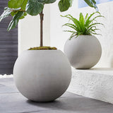 Sphere Planter Small Light Grey.