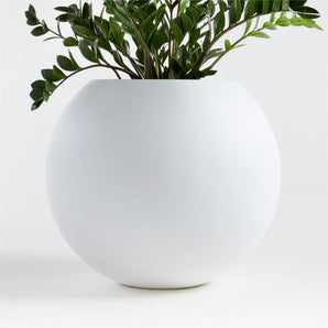 Sphere Large White Indoor/Outdoor Planter