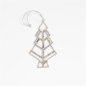 Adorno navideño de árbol en vitral