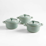 Staub Eucalyptus Mini Cocottes, Set of 3.