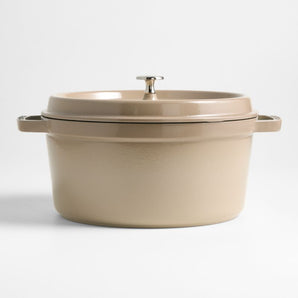 Cocotte redonda Staub® de sésamo de 7 cuartos