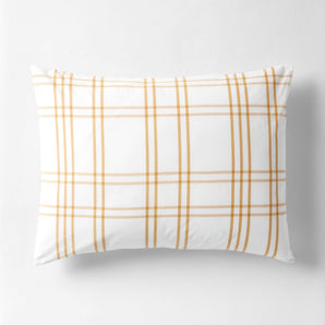 Funda de almohada de algodón orgánico teñido en hilo Kids Stax