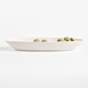 Studio Ceramic Long Decorative Bowl