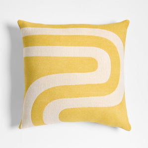 Sunbrella ® Retro Curves Outdoor Throw Pillow