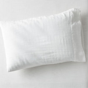 Funda de almohada de gasa de algodón orgánico supersuave para niños
