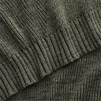 SweaterKnit Burnt Green Throw.