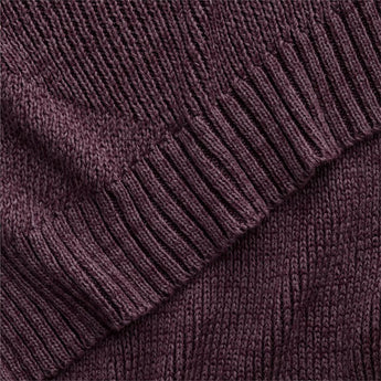 SweaterKnit Deep Burgundy Throw.