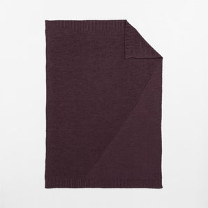SweaterKnit Deep Burgundy Throw.