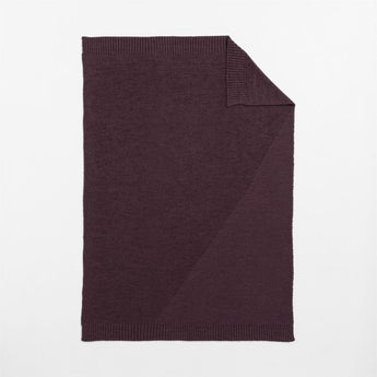 SweaterKnit Deep Burgundy Throw.