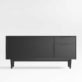 Tate 64.5" Black Wood Storage Media Console.