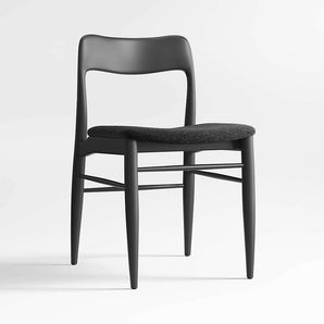 Tate Black Wood Dining Chair.