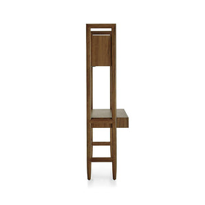 Tate Walnut Bookcase Desk with Outlet.