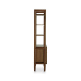 Tate Walnut Bookcase File Cabinet.