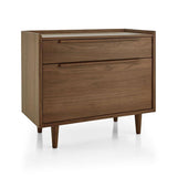 Tate Walnut Lateral File Cabinet.