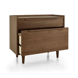 Tate Walnut Lateral File Cabinet.