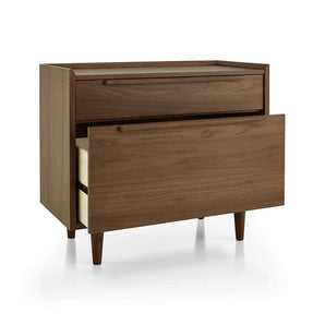 Tate Walnut Lateral File Cabinet.