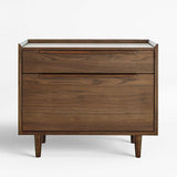 Tate Walnut Lateral File Cabinet.