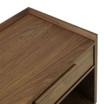 Tate Walnut 1D Nightstand.