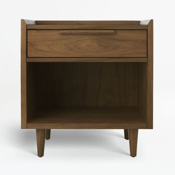 Tate Walnut 1D Nightstand.