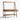 Tate 50" Walnut Wood Standing Desk with Drawers.