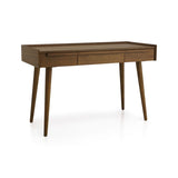 Tate 60" Walnut Desk with Outlet.