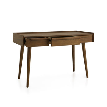 Tate 60" Walnut Desk with Outlet.