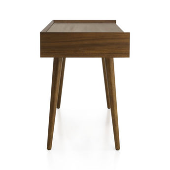 Tate 60" Walnut Desk with Outlet.