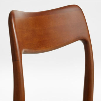 Tate Warm Brown Wood Dining Chair.
