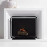 Telum Black Fireplace Screen.