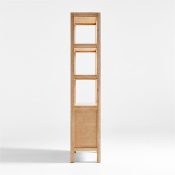 Terra Natural White Oak Wood Bookcase.