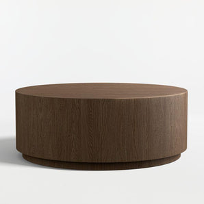 Terrane Fumed Oak Wood 42" Round Coffee Table