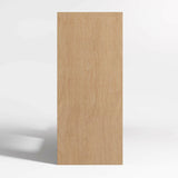 Terrazza 76" Natural Solid Oak Wood Open Storage Media Console.