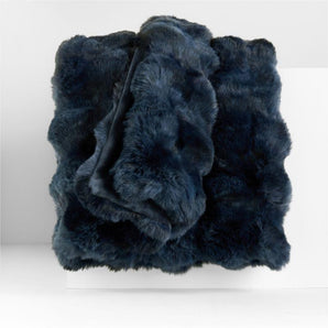 Textured Faux Fur 70"x 55" Throw Blanket