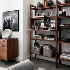 Tate Bookcase Walnut.