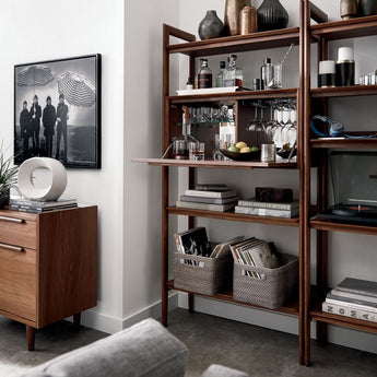 Tate Bookcase Walnut.