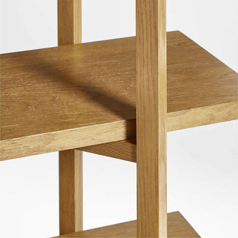 Thomas Barley Oak Wood Wide Open Bookcase/Room Divider.