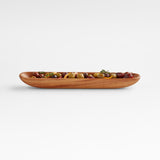 Tondo Acacia Wood Olive Boat.