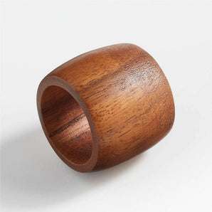 Tondo Acacia Wood Napkin Ring.